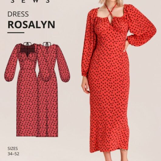 Vikisews Paper Sewing Pattern Rosalyn Dress