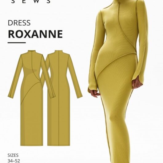 Vikisews Paper Sewing Pattern Roxanne Dress