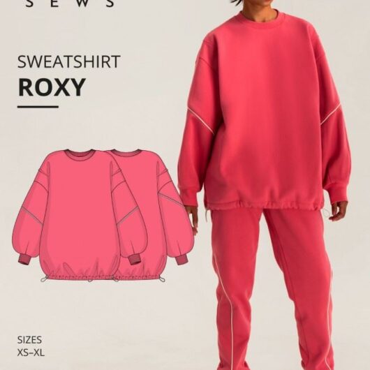 Vikisews Paper Sewing Pattern Roxy Sweatshirt
