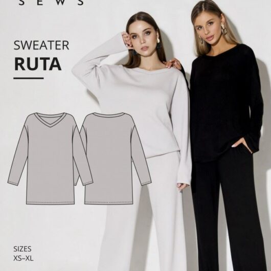 Vikisews Paper Sewing Pattern Ruta Sweater