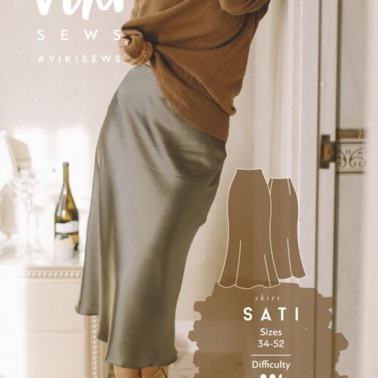 Vikisews Paper Sewing Pattern Sati Skirt