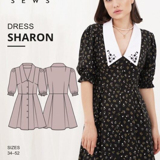 Vikisews Paper Sewing Pattern Sharon Dress