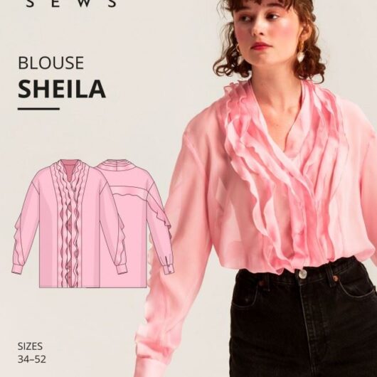 Vikisews Paper Sewing Pattern Sheila Blouse