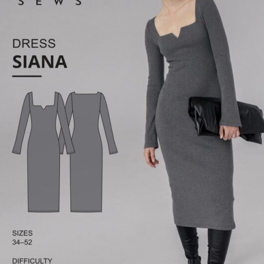 Vikisews Paper Sewing Pattern Siana Dress