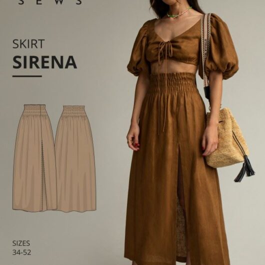 Vikisews Paper Sewing Pattern Sirena Skirt