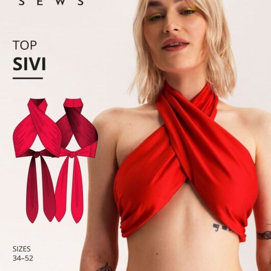Vikisews Paper Sewing Pattern Sivi Top
