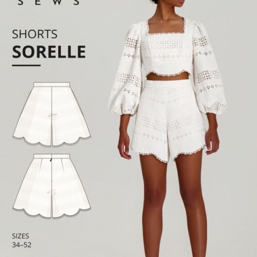 Vikisews Paper Sewing Pattern Sorelle Shorts