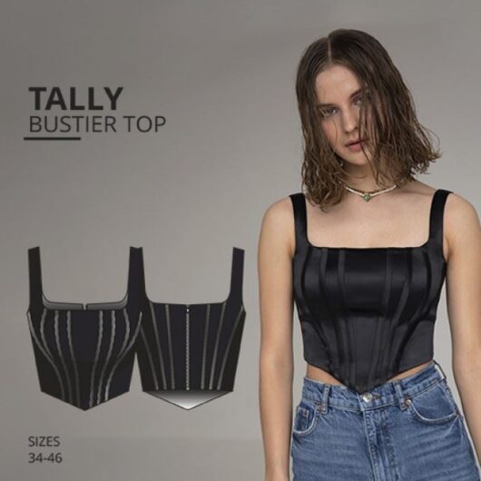Vikisews Paper Sewing Pattern Tally Top