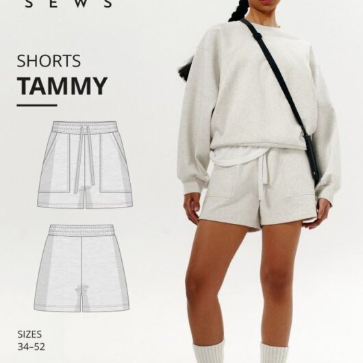 Vikisews Paper Sewing Pattern Tammy Shorts