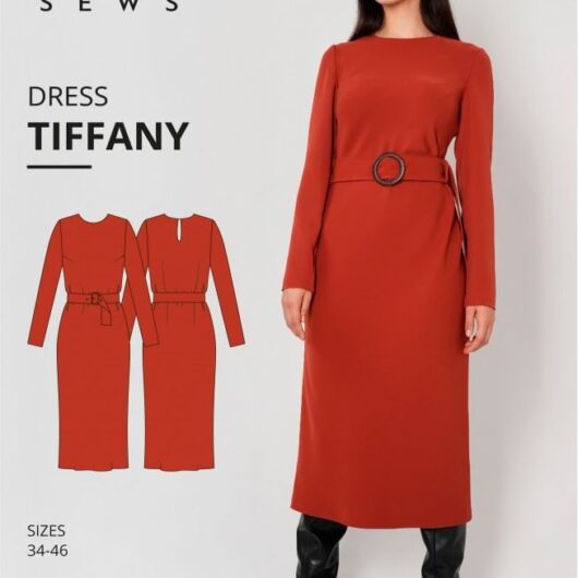 Vikisews Paper Sewing Pattern Tiffany Dress