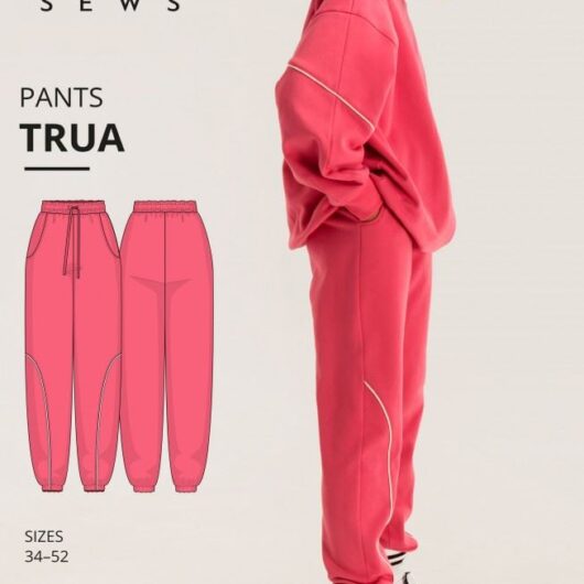 Vikisews Paper Sewing Pattern Trua Pants