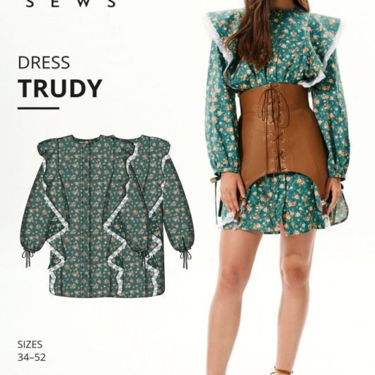 Vikisews Paper Sewing Pattern Trudy Dress