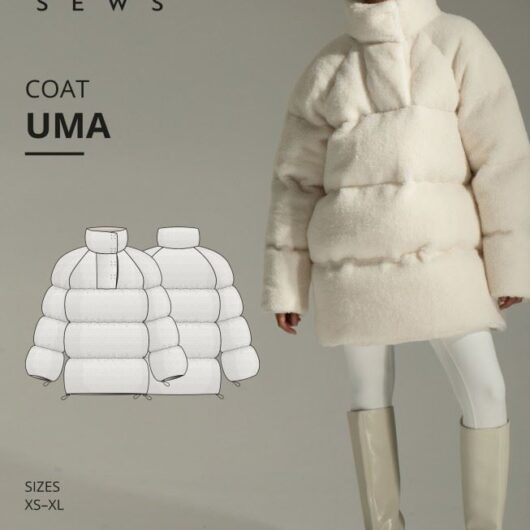 Vikisews Paper Sewing Pattern Uma Coat