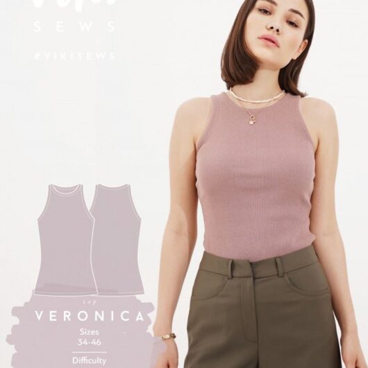Vikisews Paper Sewing Pattern Veronica T Shirt