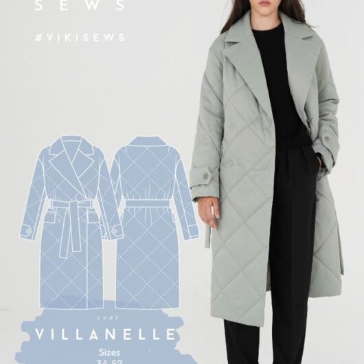Vikisews Paper Sewing Pattern Villanelle Coat