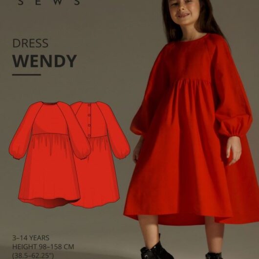 Vikisews Paper Sewing Pattern Wendy Dress