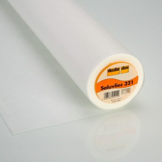 Vilene Vlieseline 321 SoluFleece Embroidery Backer White