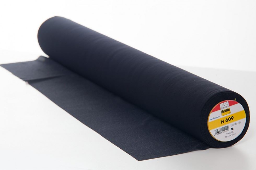 Vilene Vlieseline H609 Knit Super Stretch Interfacing Black