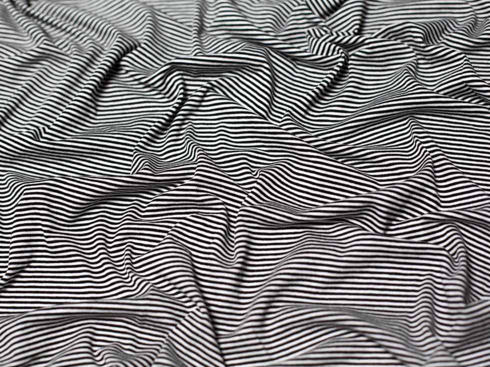 Viscose Jersey Stretch Knit Fabric Black