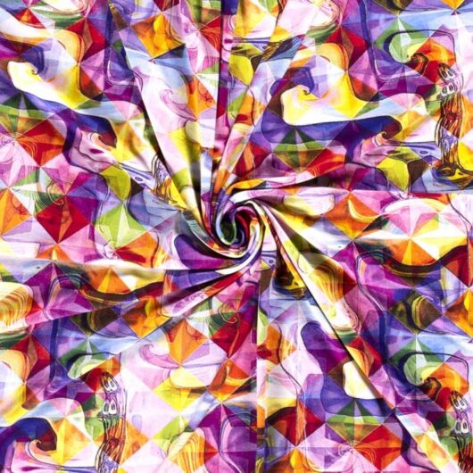 Viscose Jersey Stretch Knit Fabric Purple