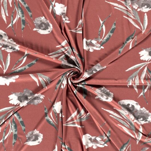 Viscose Jersey Stretch Knit Fabric Rose