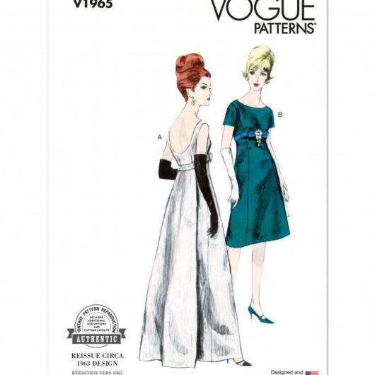 Vogue Paper Sewing Pattern 1965