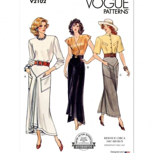 Vogue Paper Sewing Pattern 2102