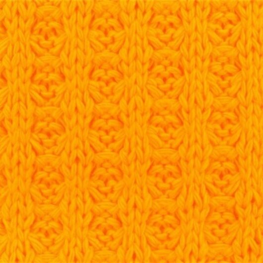 Waffle Cotton Sweater Knit Stretch Fabric Sunshine