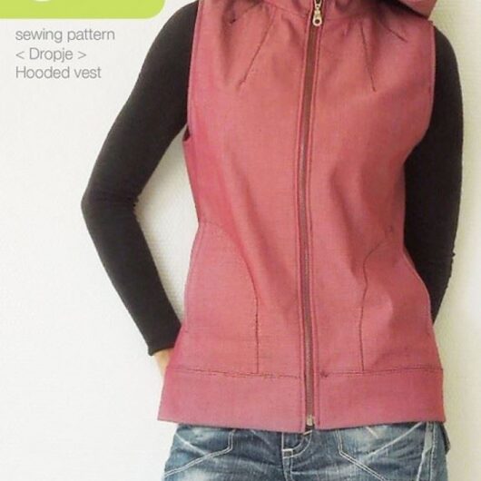 Waffle Patterns Paper Sewing Pattern Dropje Hooded Vest