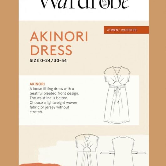 Wardrobe By Me Paper Sewing Pattern Akinori Dress