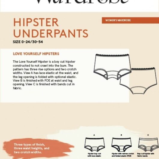 Wardrobe By Me Paper Sewing Pattern Love Yourself Hipster