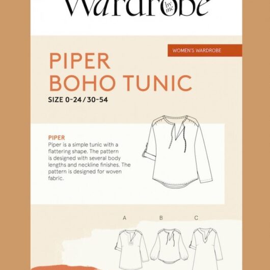 Wardrobe By Me Paper Sewing Pattern Piper Boho Tunic