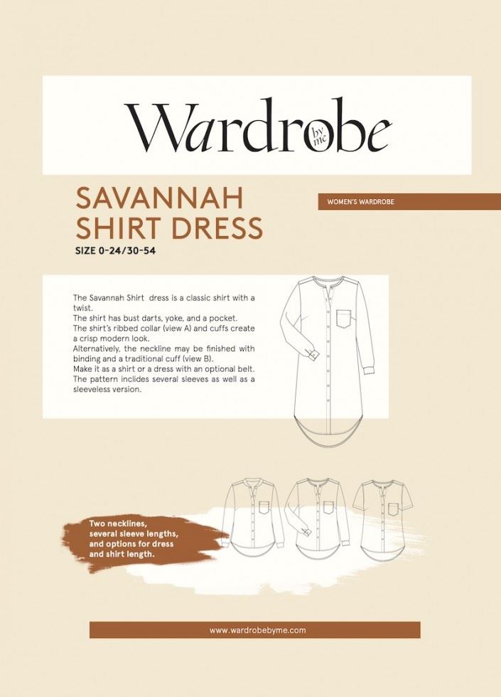 Wardrobe By Me Paper Sewing Pattern Savannah Dress & Shirt