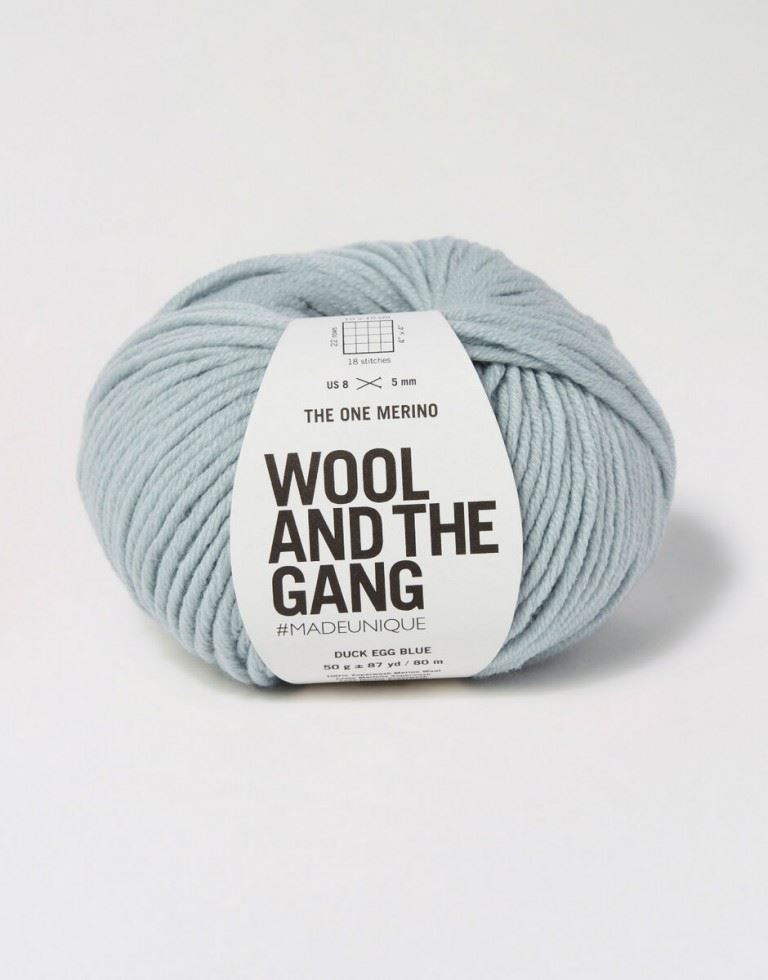 Wool and the Gang The One Merino Aran Yarn Duck Egg Blue